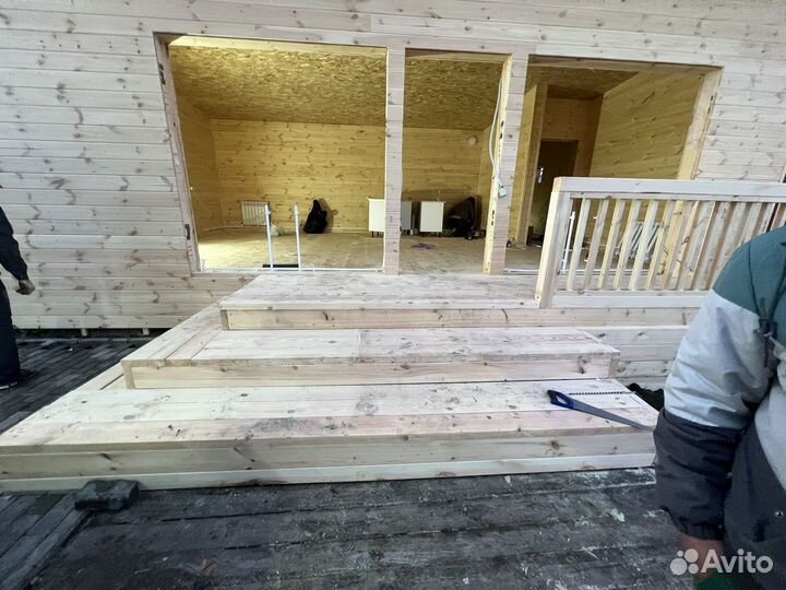 Строительство каркасных домов, террас, бань