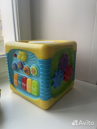 Музыкальные рвзвивающие игрушки кубик