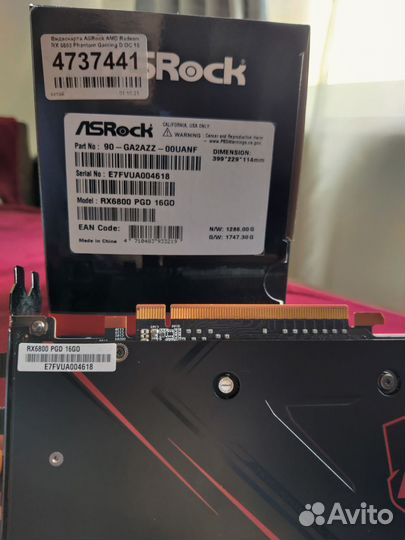 Видеокарта Radeon RX 6800 phantom gaming