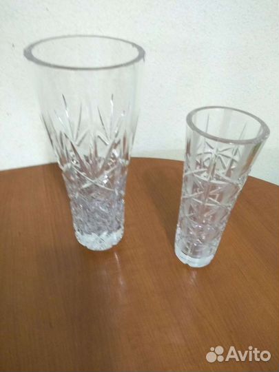 Хрустальные вазы, бокалы, рюмки