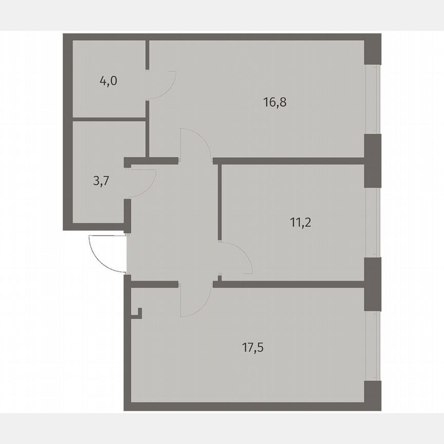 2-к. квартира, 60 м², 7/8 эт.
