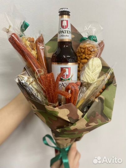 Мужские букеты съедобные