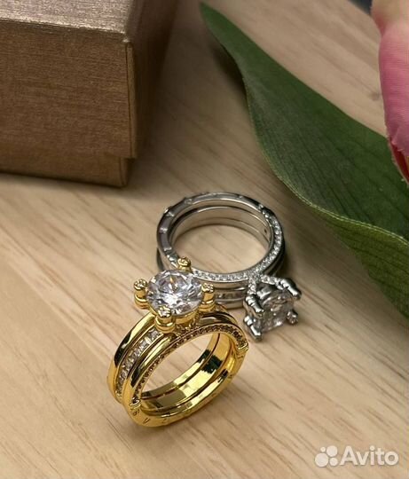 Кольцо Булгари 2 в 1