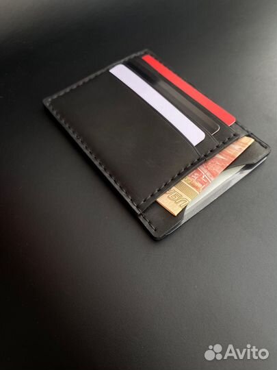 Картхолдер - кошелек из кожи под автодокументы