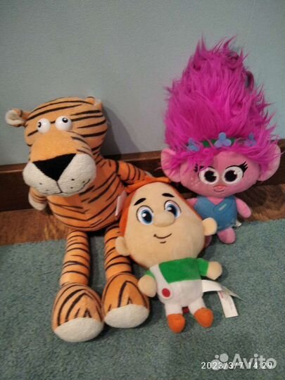 Коллекция мягких игрушек из мультфильмов