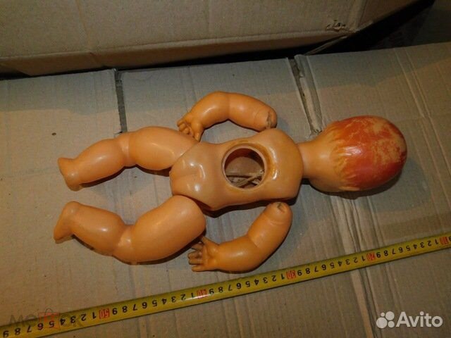 Большая старинная кукла пупс,период СССР