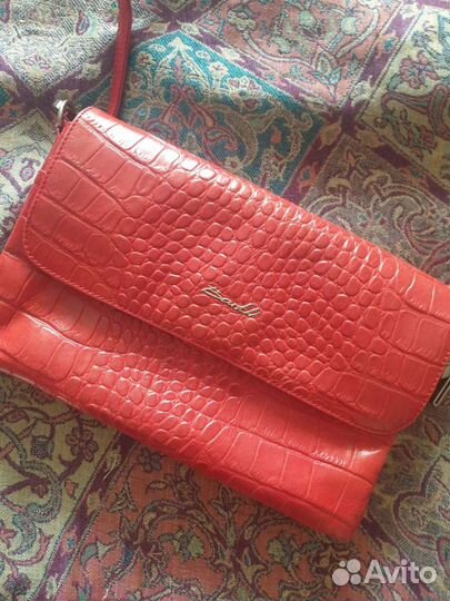 Сумка клатч натуральная кожа