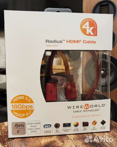 Кабель hdmi Wireworld Radius hdmi 2.0 U.S.A