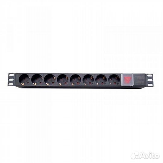 RC19 бр10-008 П Блок розеток 19 дюймов, 220В, 1U