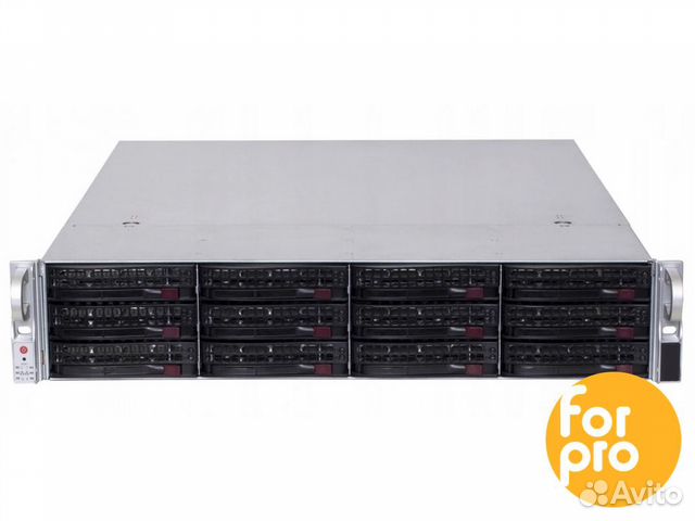 Сервер Supermicro 829 12LFF 2xE5-2666v3 512GB/9261