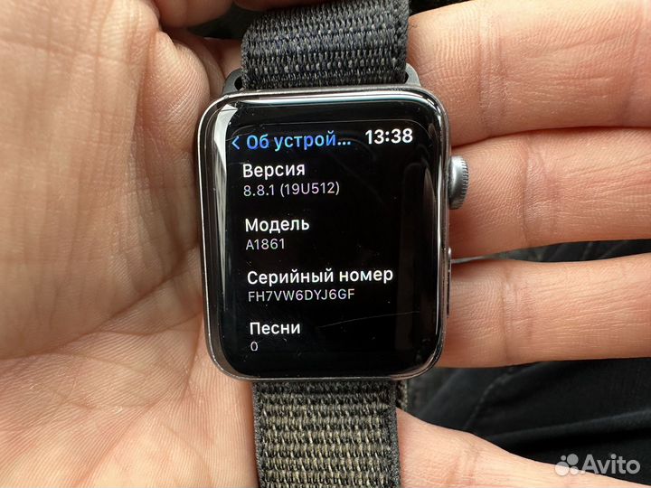 Apple watch 3 42mm LTE 98 Батарея Оригинал