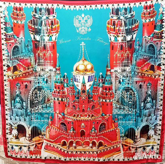 Платок Русские в моде by Nina ruchkinaновый