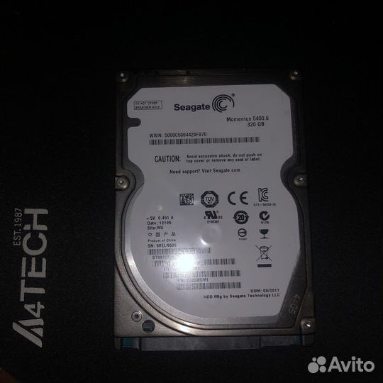 Жесткий диск SeaGate 320GB 2,5 дюйма
