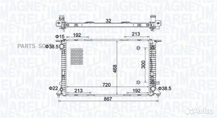 Magneti marelli 350213161800 Радиатор 720x474