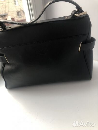 Сумка женская натуральная кожа черная