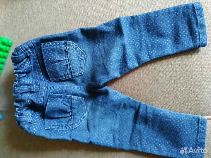 Джинсы на девочку, размер 74-82