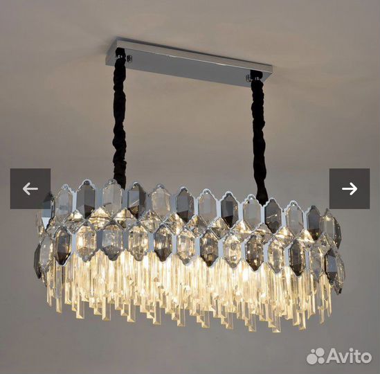 Люстра хрустальная 80см
