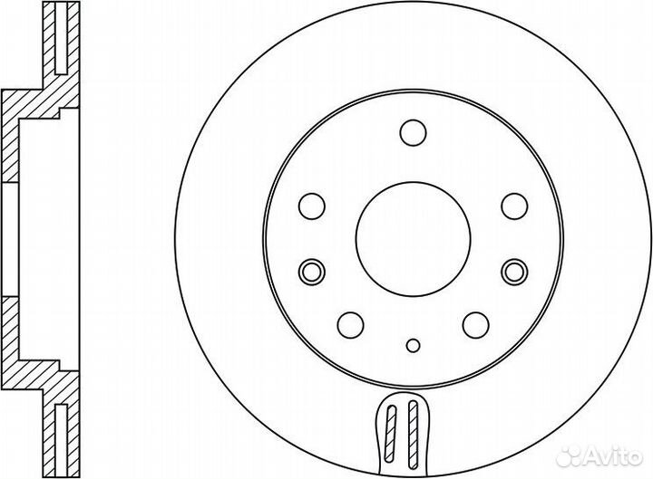 Диск тормозной nibk RN1515