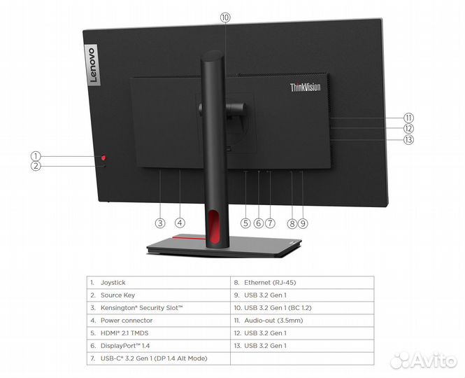 Монитор Lenovo T27p-30 4K