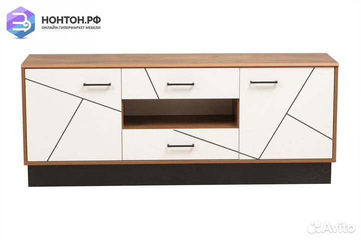 Тв-тумба Гамма 54.04 таксония / черный / белый