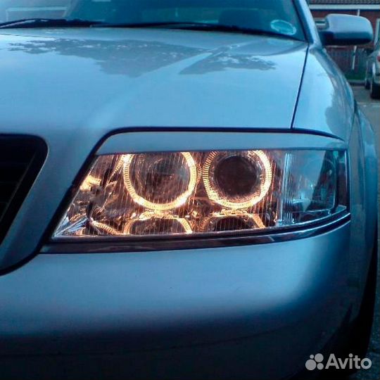 Накладки на фары (ресницы) для audi A6