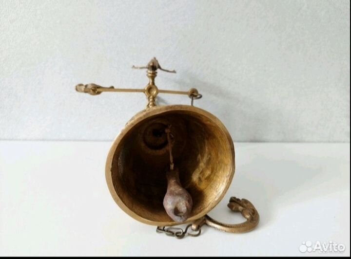 Бронзовый колокол дверной