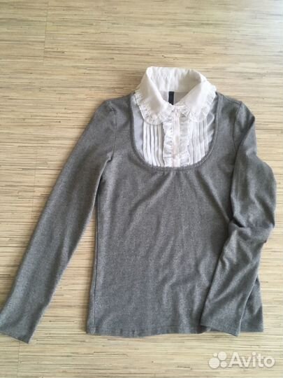 Блузка - джемпер школьная, рост 152