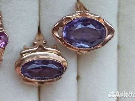 Золотое кольцо СССР 583 александрит корунд