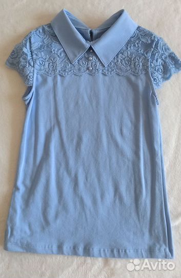 Школьная блузка для девочки 128