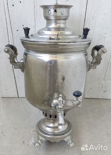 Самовар тульский штамп на дровах СССР 5 литров