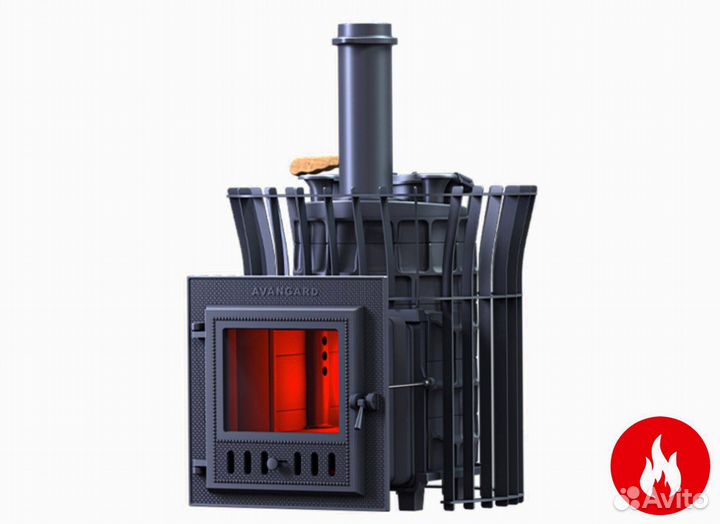 Печь для бани avangard зк 24 (м ураган в сетке тюл