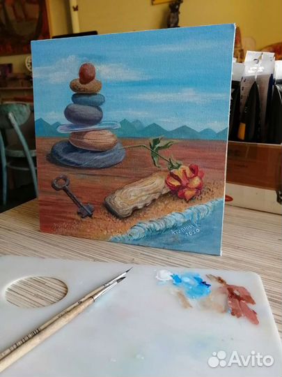 Картина акрилом на холсте живопись