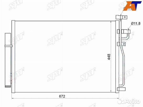 Радиатор кондиционера chevrolet captiva, chevrolet купить в Москве Sat ...