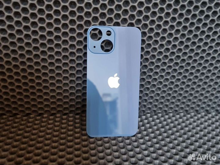 Заднее стекло iPhone 13 mini синее