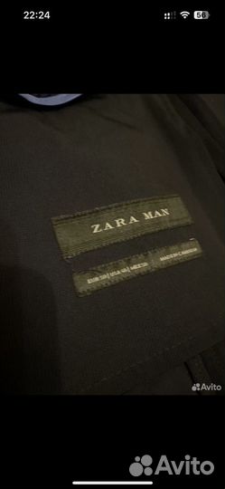 Мужской костюм zara 46 48