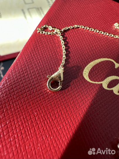 Колье cartier золото 750 пробы с бриллиантом