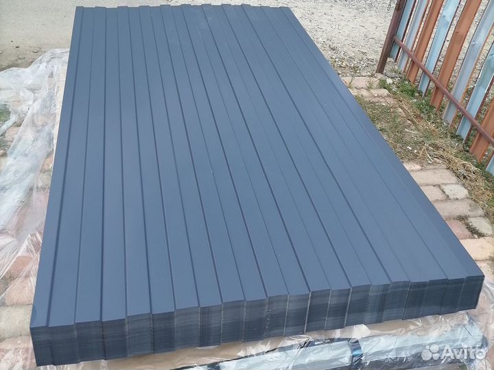 Профлист С08 серый графит 2 метра в наличии