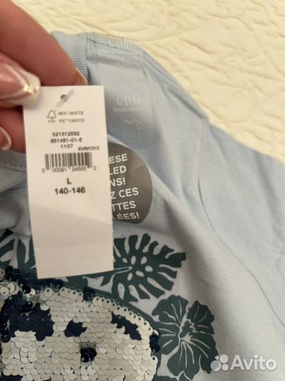 Футболка новая для девочки 140-146