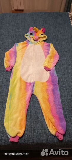 Пижама кигуруми единорог рост 130