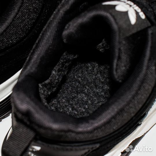 Adidas Retropy F2 Mid Black / White with Fur