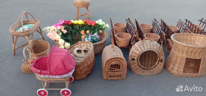 Котятники из лозы плакучей ивы