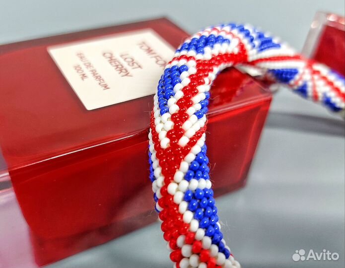 Колье жгут из бисера Ручная работа