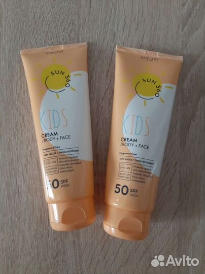 Детский солнцезащитный крем для лица и тела