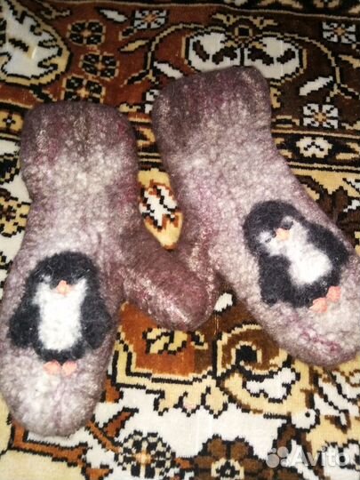 Варежки детские валяные