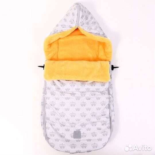 Конверт в коляску меховой новый