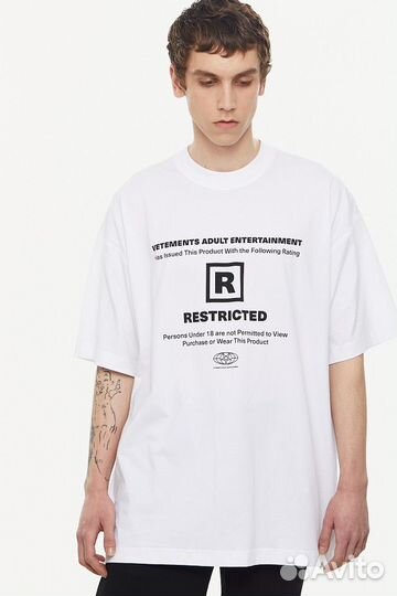 Футболка oversize Restricted vetements