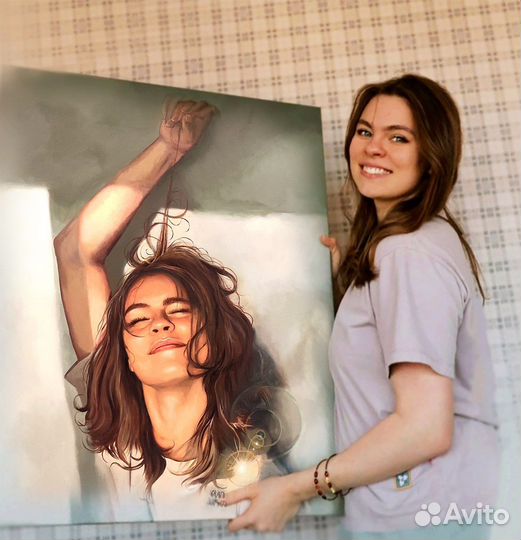 Портрет по фото маслом на заказ