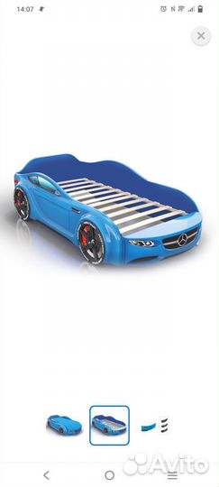 Детская кровать машина