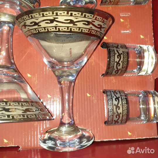 Набор бокалов и рюмок Гусь-Хрустальный