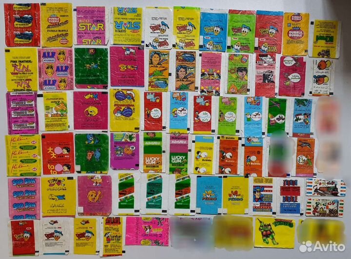 Обёртки от вкладышей 90-х